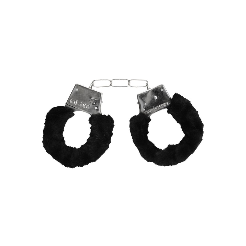 Pleasure Furry Hand Cuffs - With Quick-Release Button